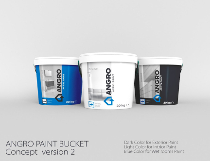 ANGRO, paint bucket Package Design