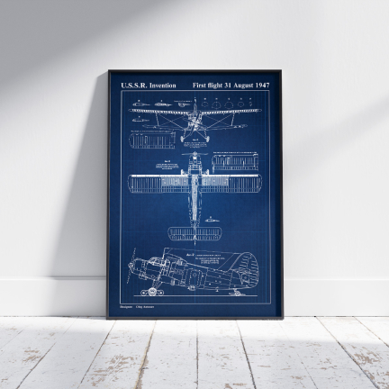 Design of Blueprint Patent Posters